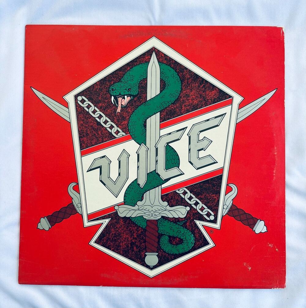 Vice LP Vinyl Record Metal 1984 Riel Records California locals Cleaned